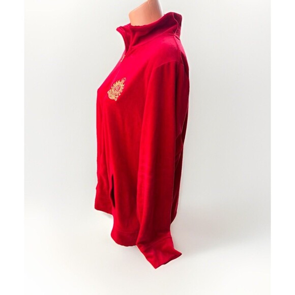Ralph Lauren Active Red Velour Popover Sweater Size 2X - Picture 4 of 5